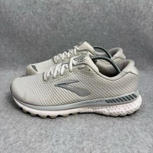Brooks Adrenaline 20 Womens Shoes Size 9.5 White Silver Low Top Running Sneakers